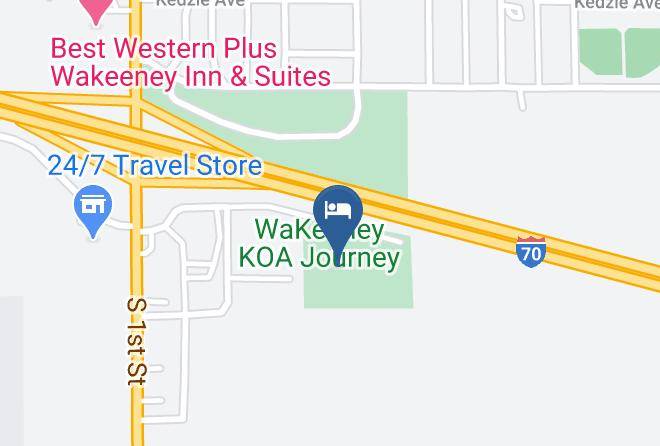 Trego - Koa Wakeeney Maps