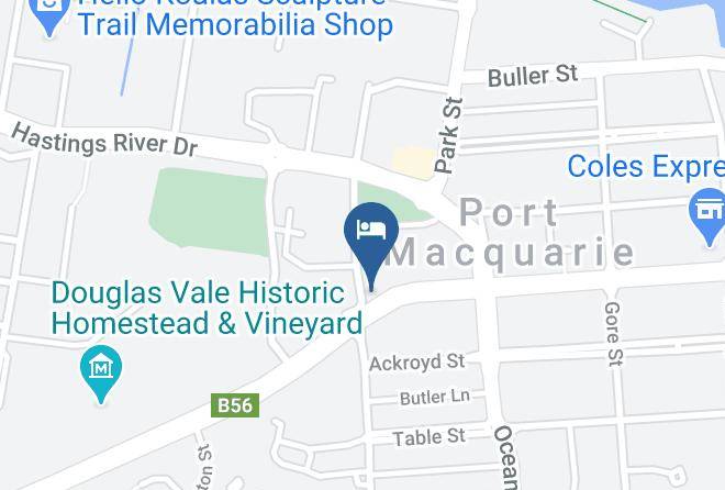 Port Macquarie Hastings - Koala Tree Motel Maps