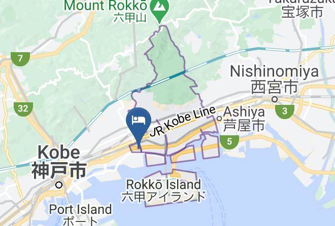 Kobe City Higashinada Ward - Kobe Love Hotel Porto Di Mare Maps