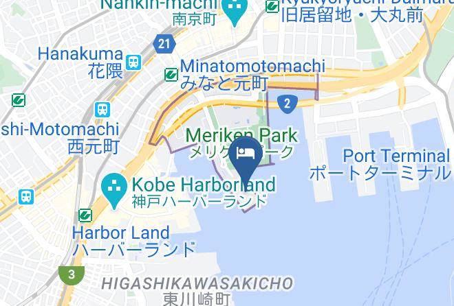 Kobe City Chuo Ward - Kobe Meriken Park Oriental Hotel Maps