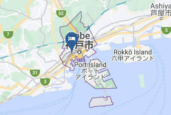 Kobe City Chuo Ward - Kobe Plaza Hotel West Maps