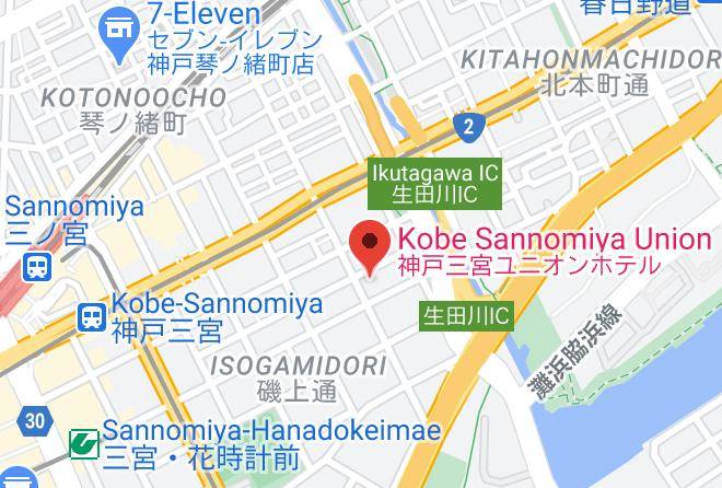 Kobe City Chuo Ward - Kobe Sannomiya Union Hotel Maps