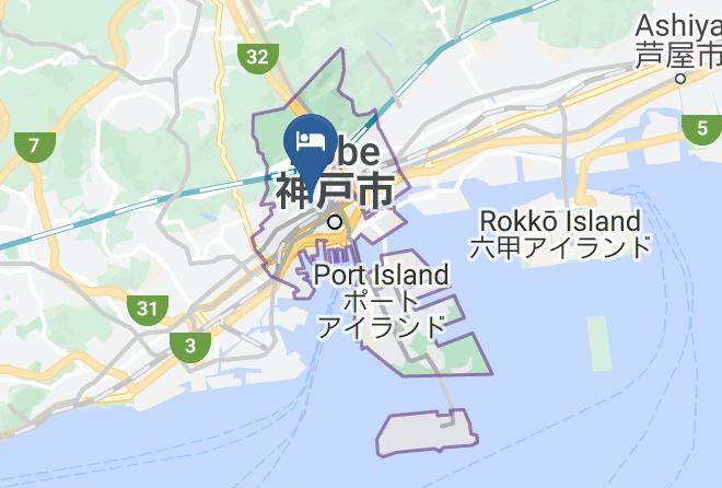 Kobe City Chuo Ward - Kobe Tor Road Hotel Sanraku Maps