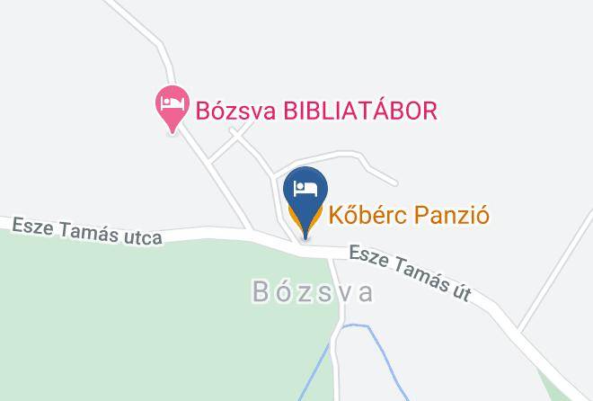 Bozsva - Koberc Panzio Maps