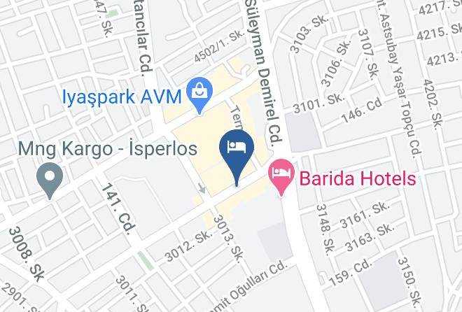 Isparta Bahcelievler - Koc Otel Maps