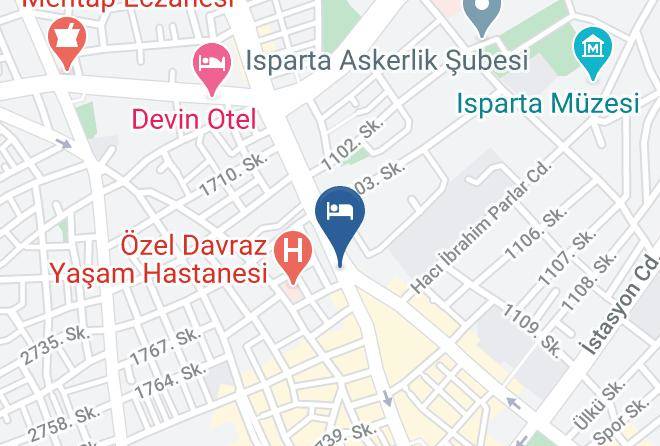 Isparta Pasa Mehmet - Koc Otel Maps