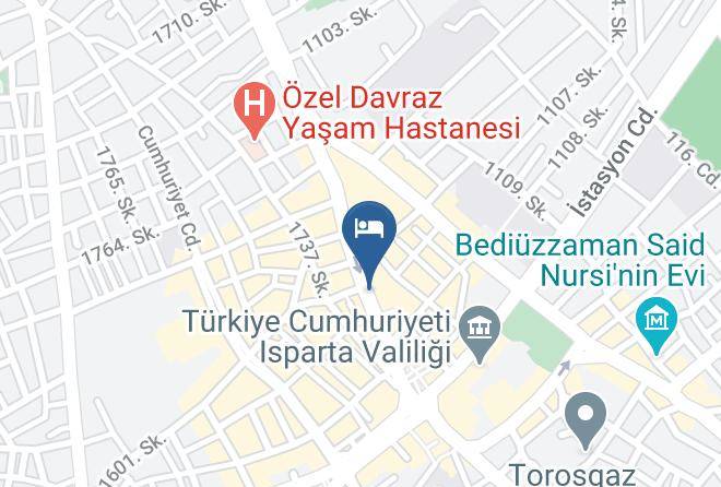 Isparta Kutlubey - Koc Hotel Maps