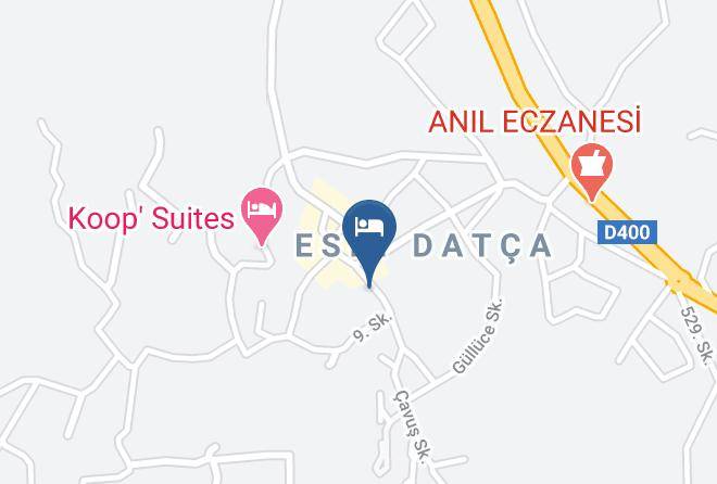 Datca - Kocca Ev Hotel Maps