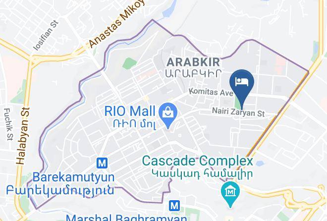 Yerevan - Kochar Garden Hotel Yerevan Maps