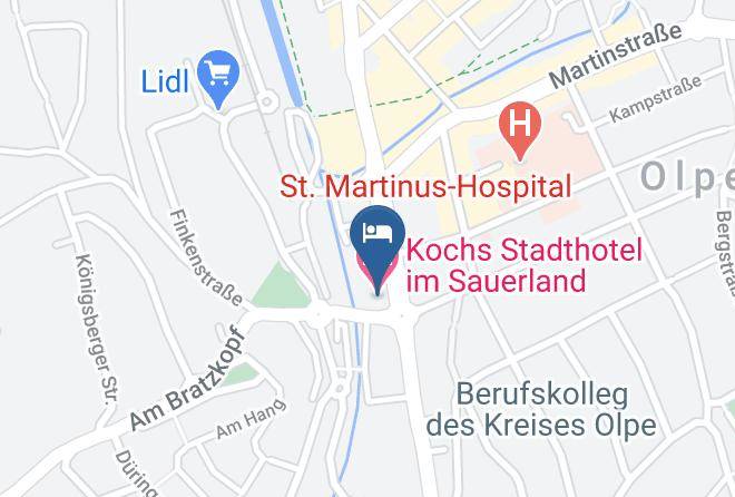 Olpe - Kochs Stadthotel Im Sauerland Maps