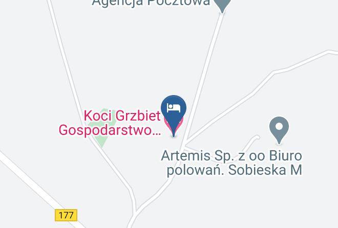 Koci Grzbiet Gospodarstwo Agroturystyczne Map