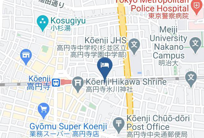 Suginami Ward - Koenji Junjo Hotel Maps