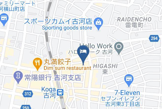Koga City - Koga Central Hotel Maps