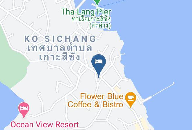 Ko Sichang District - Koh Sichang Charlies Bungalows Maps
