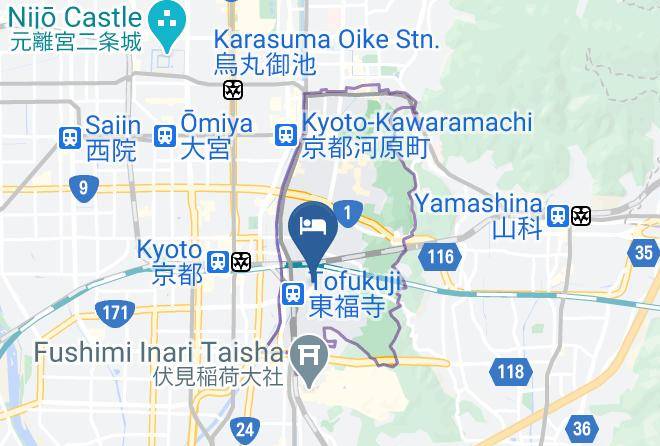 Kyoto City Higashiyama Ward - Kohaku An Machiya Residence Inn Maps