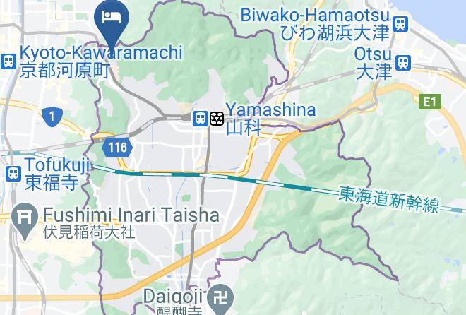 Kyoto City Yamashina Ward - Kohjituan Maps