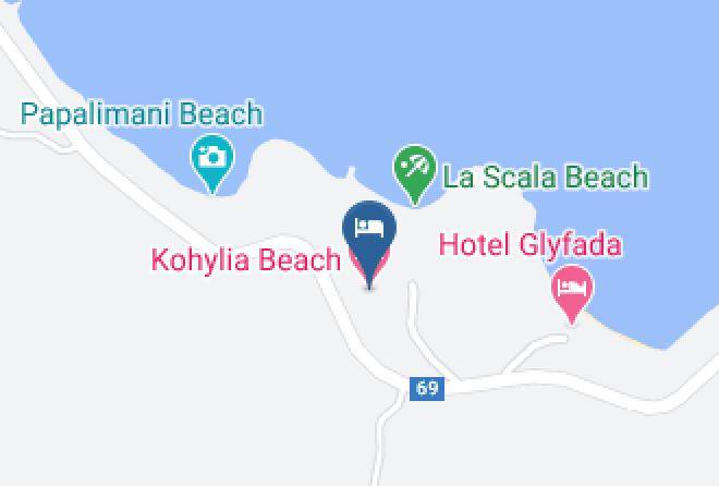 Thasos - Kohylia Beach Maps