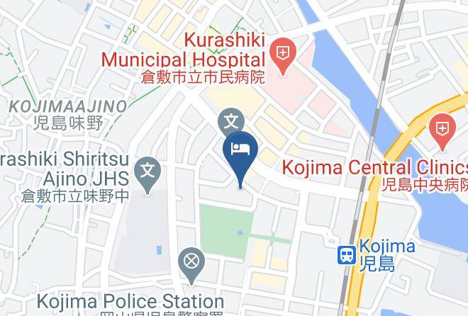 Kurashiki City - Kojima Puchi Hotel Maps