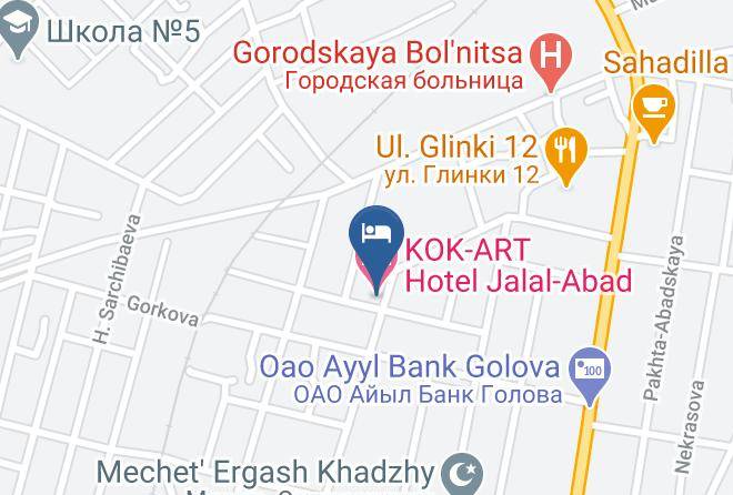 Jalal Abad - Kok Art Hotel Jalal Abad Maps