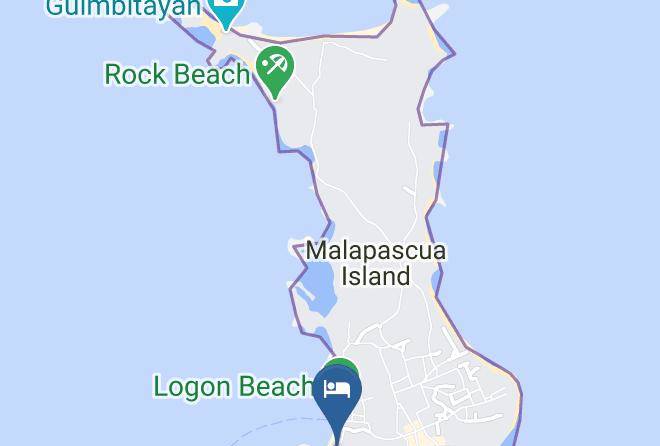 Kokay's Maldito Dive Resort Map