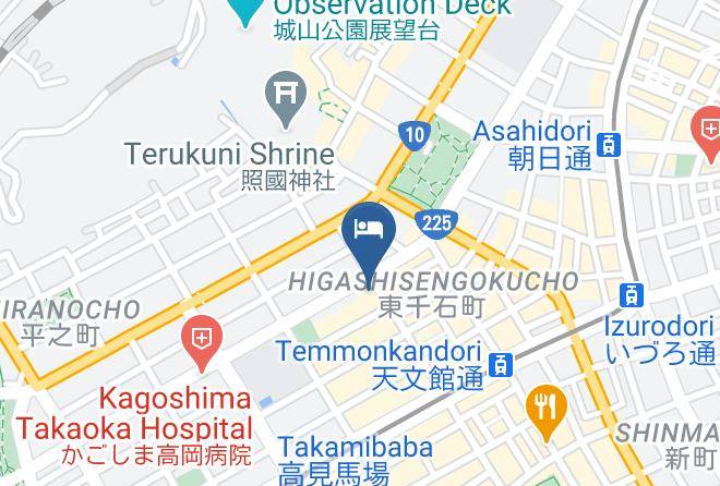 Koko Hotel Kagoshima Tenmonkan Map