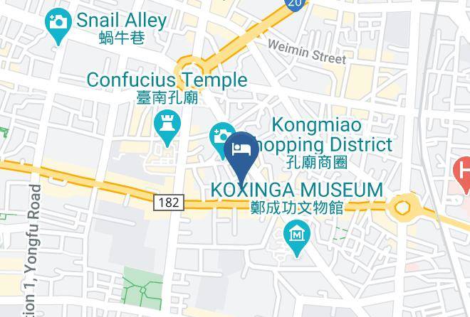 West Central District Tainanfucius Temple Shopping Area - Kokokara Maps