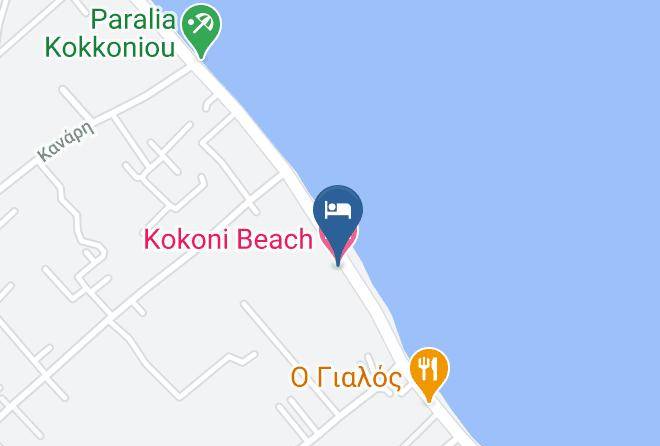 Korinthia - Kokoni Beach Hotel Maps