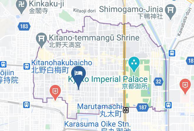 Kyoto City Kamigyo Ward - Kokonoe Machiya Maps