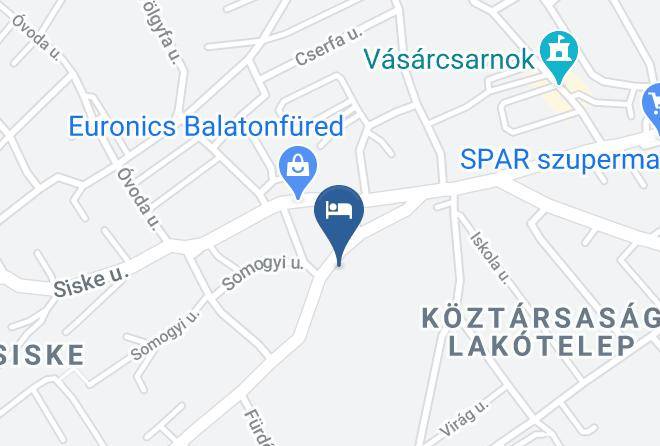 Balatonfured - Kokovon Vendeghaz Garden Inn Maps