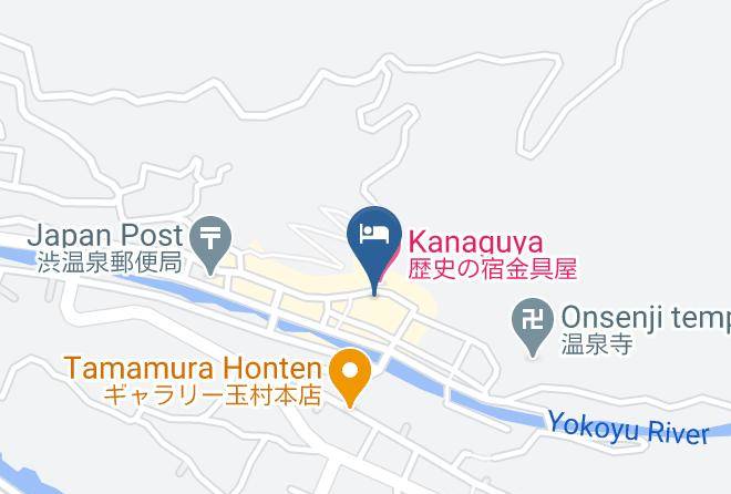 Yamanouchi Townshimotakai District - Kokuya Ryokan Shiba Onsen Maps
