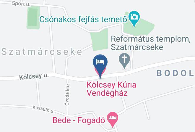 Kolcsey Kuria Vendeghaz Map