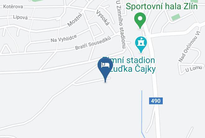 Zlin - Koliba U Cerneho Medveda Maps