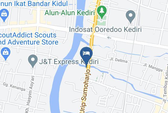 Kota Kediri - Kolombo New Hotel Maps