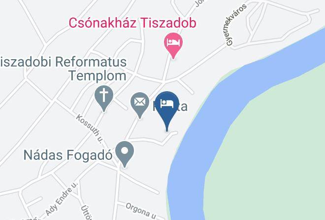 Tiszadob - Kolozsi Vendeghaz Maps