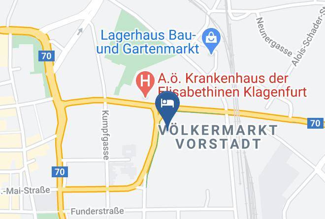 Klagenfurt - Kolping Jugendhotel Maps