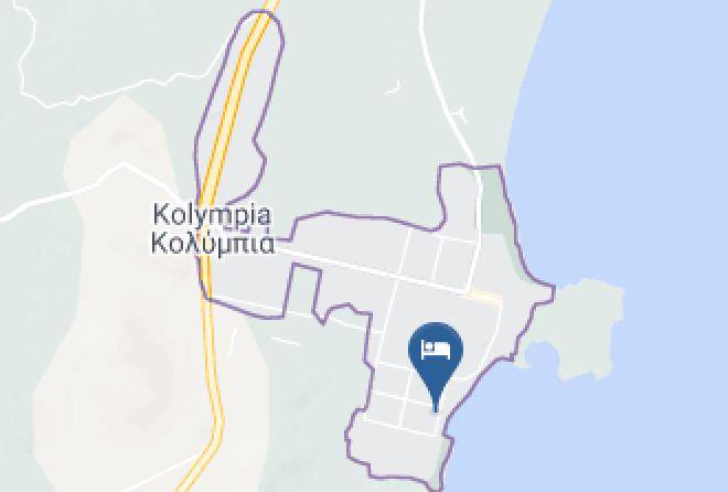 Dodecanese - Kolymbia Bay Art Adults Only Maps