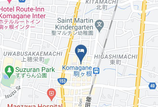 Komagane City - Komagane Green Hotel Maps