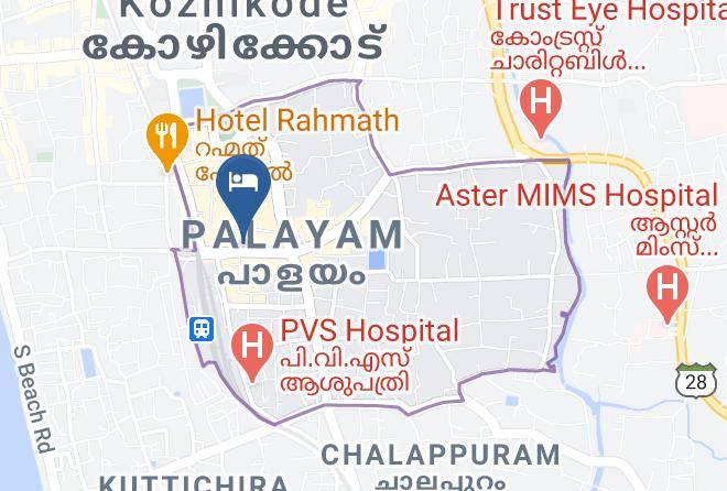 Kozhikode - Komala Bhavan Hotel Maps