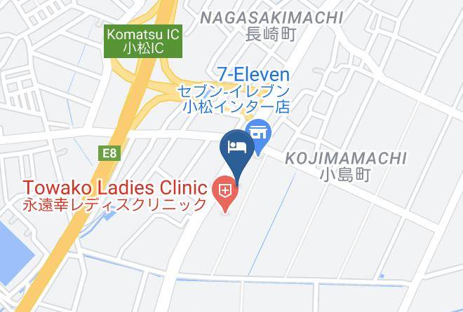 Komatsu City - Komatsu Green Hotel Maps