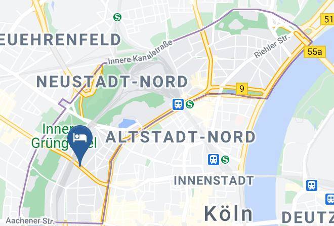 Cologne - Kombinats Hotel Maps