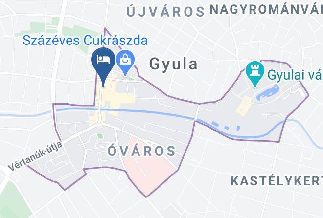 Gyula - Komlo Hotel Gyula Maps