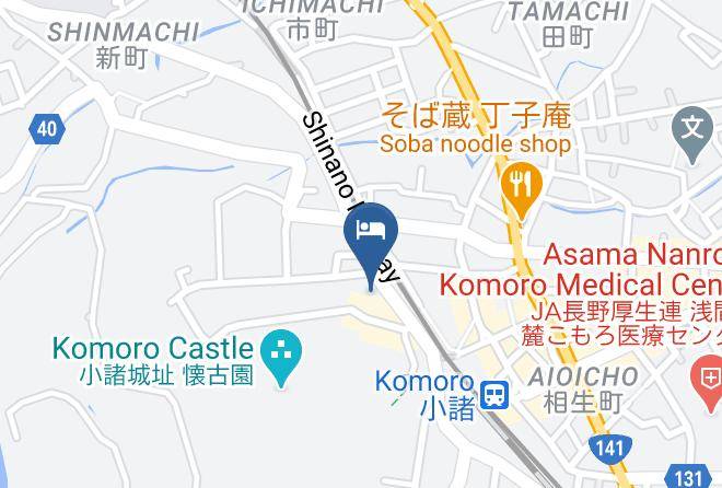 Komoro City - Komoro Grand Castle Hotel Maps