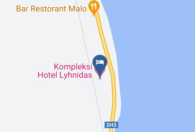 Pogradec - Kompleksi Hotel Lyhnidas Maps
