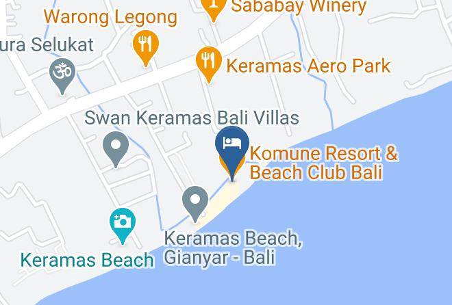 Gianyar Regency - Komune Resort & Beach Club Bali Maps