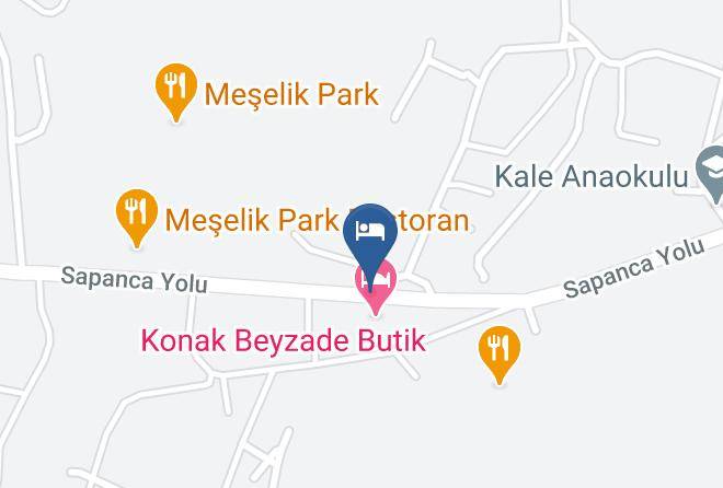 Sapanca - Konak Beyzade Butik Otel & Bungalow Maps