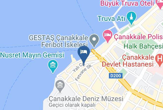 Canakkale Kemalpasa - Konak Hotel Maps