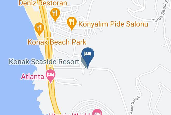 Konak Seaside Resort Map