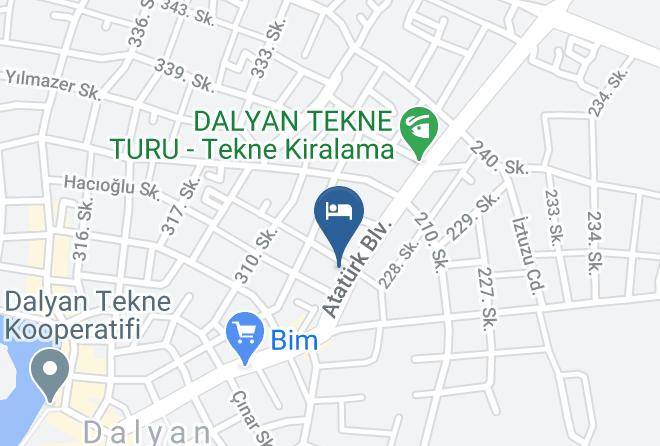 Ortaca - Konak Su Otel Maps