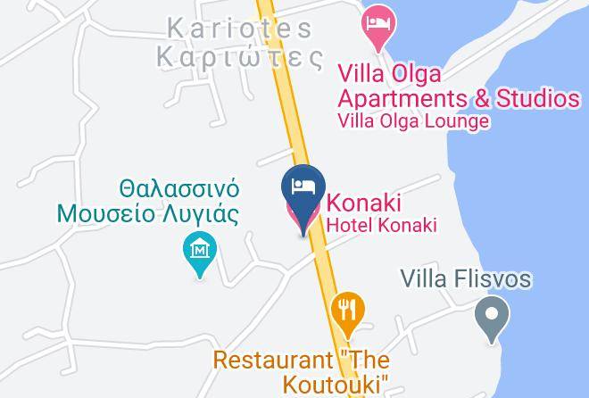 Levkas - Konaki Hotel Maps