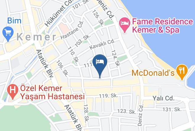Kemer - Konar And Doruk Hotel Maps